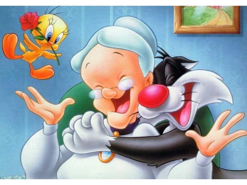 Tweety Bird and Sylvester — Blue