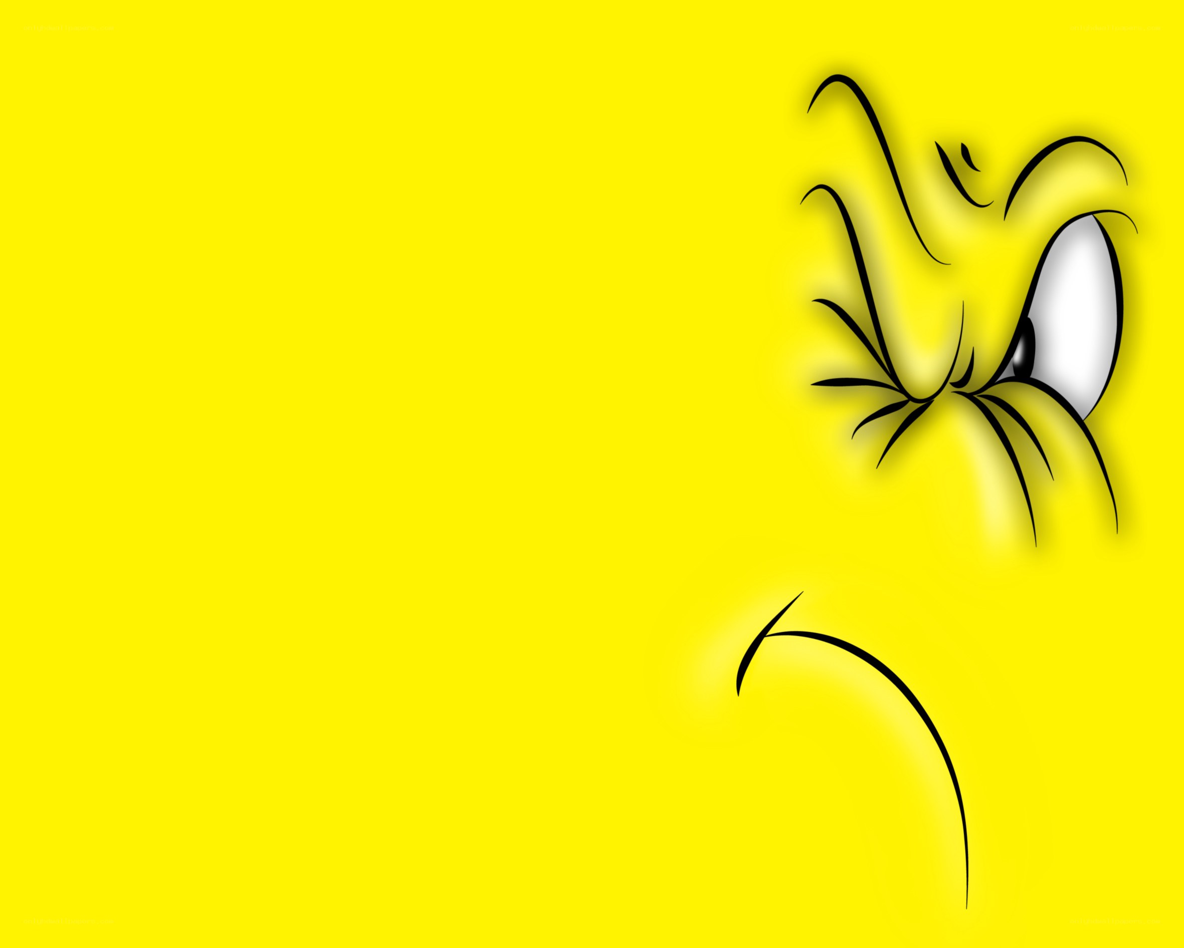 Tweety Bird angry face
