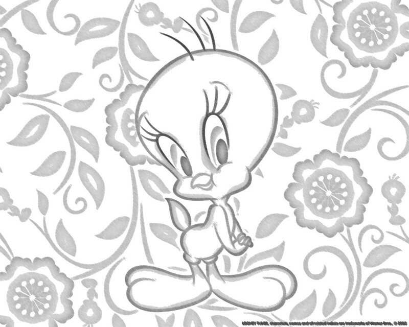 Tweety Bird Character — Gray