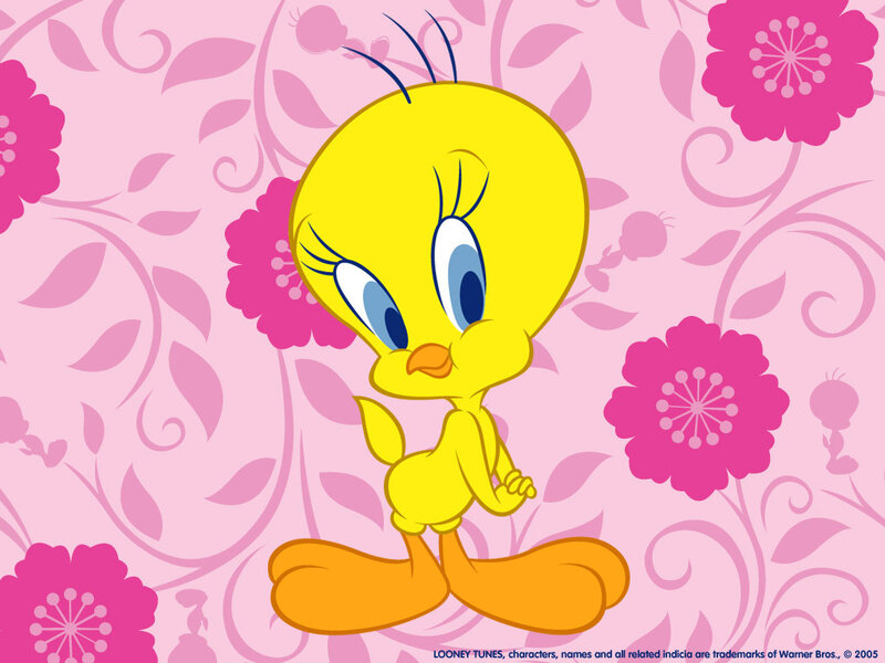 Tweety Bird Character — Pink, Playful, Vector Art