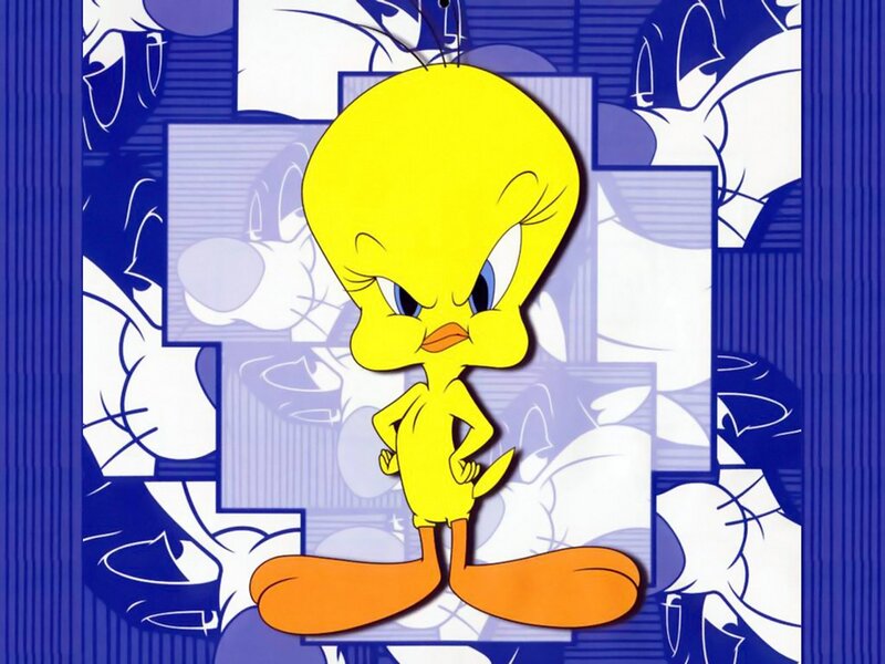 Tweety Bird Character — Yellow, Confident