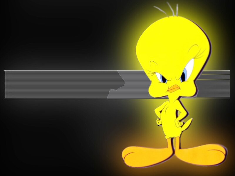 Tweety Bird Character — Yellow, Dramatic