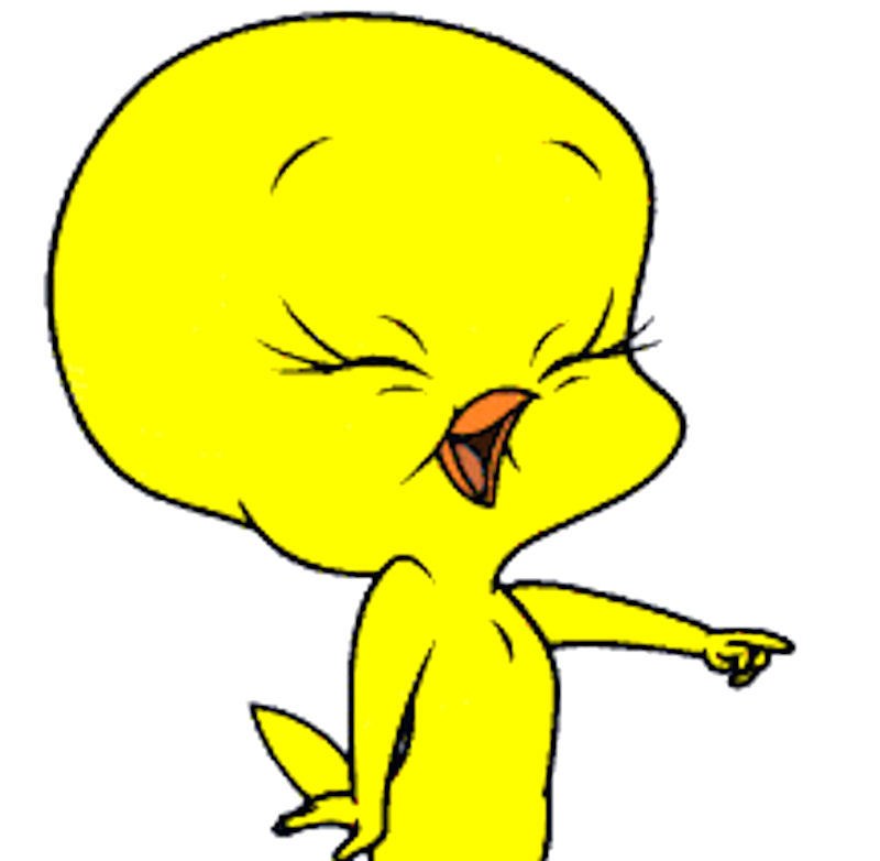 Tweety Bird laughing