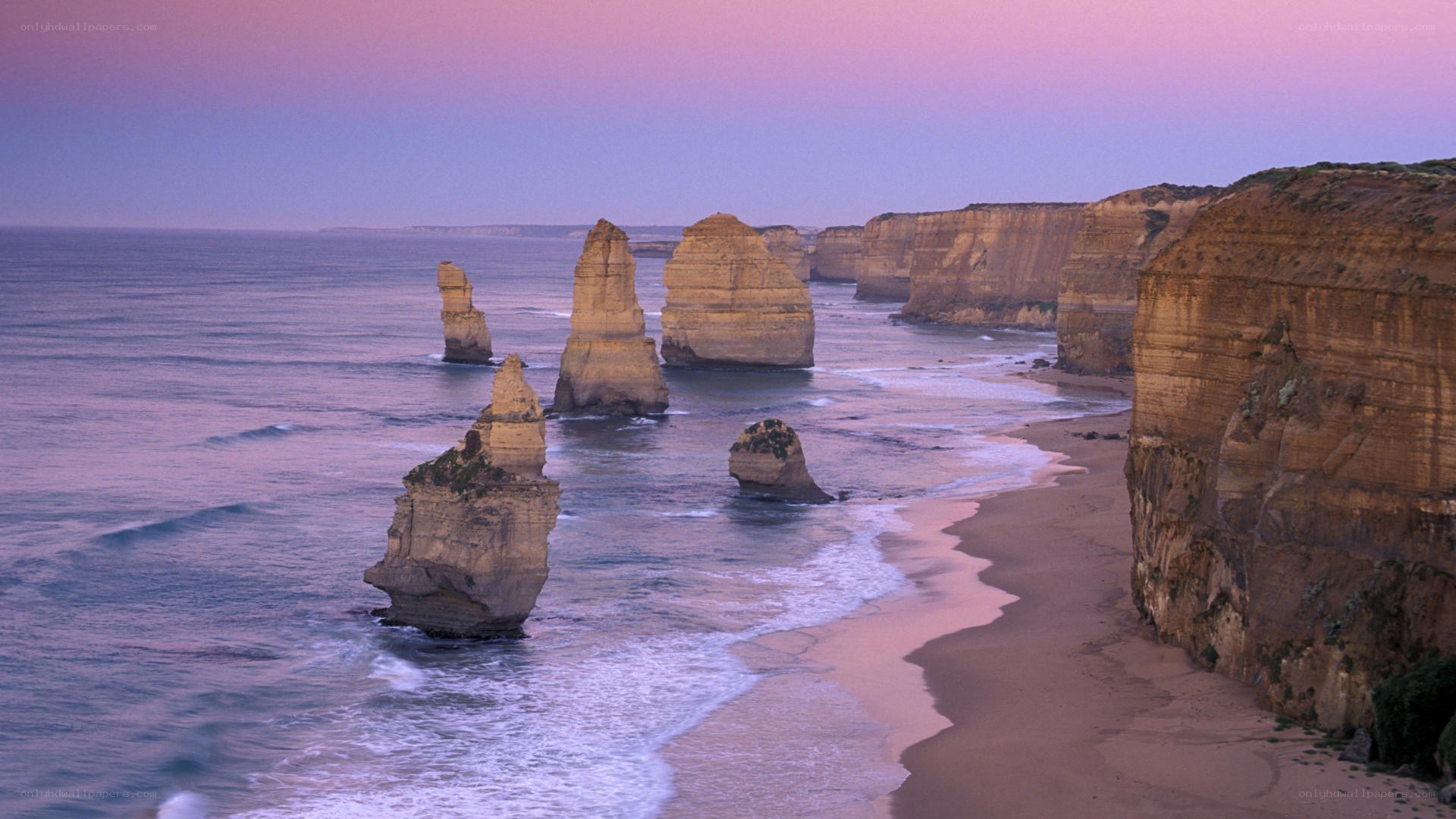 Twelve Apostles at dusk