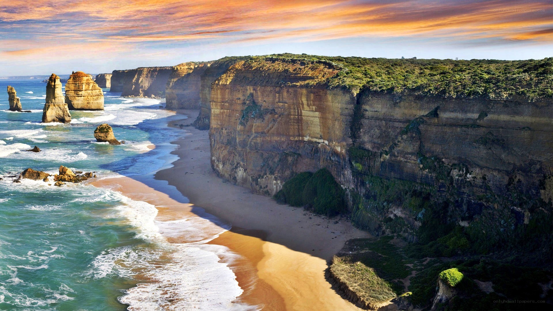 Twelve Apostles at sunset