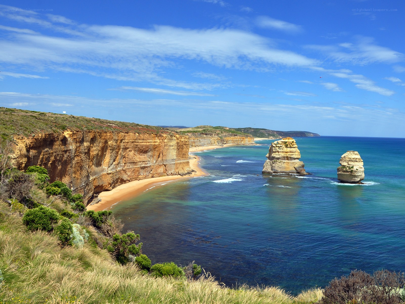 Twelve Apostles coastal landscape