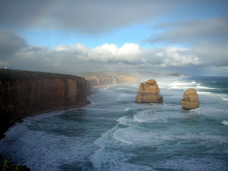 Twelve Apostles Rock Formations — Blue, Dramatic, Morning