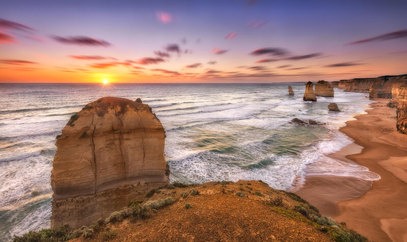 Twelve Apostles Rock Formations — Orange, Serene