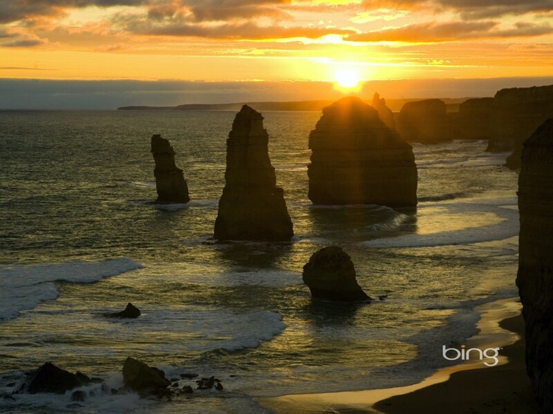 Twelve Apostles Rock Formations — Orange