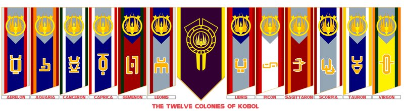 Twelve Colony Banners