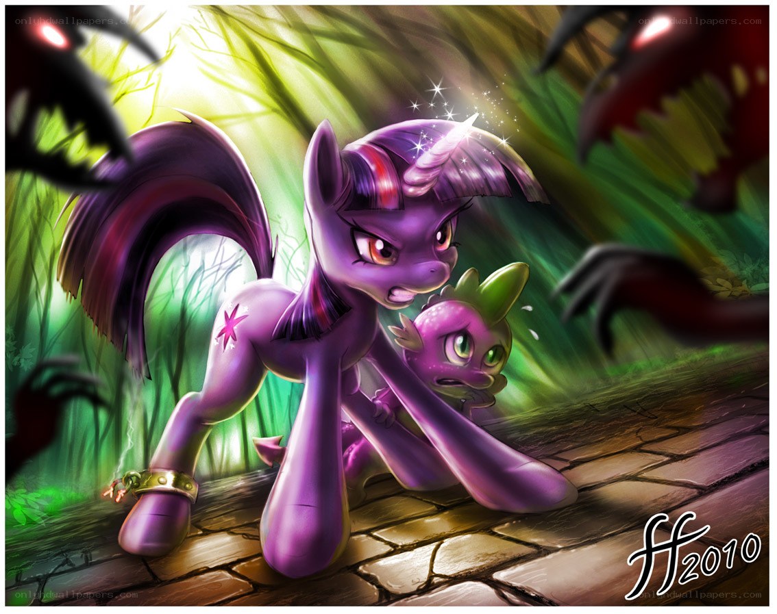 Twilight and Spike in danger