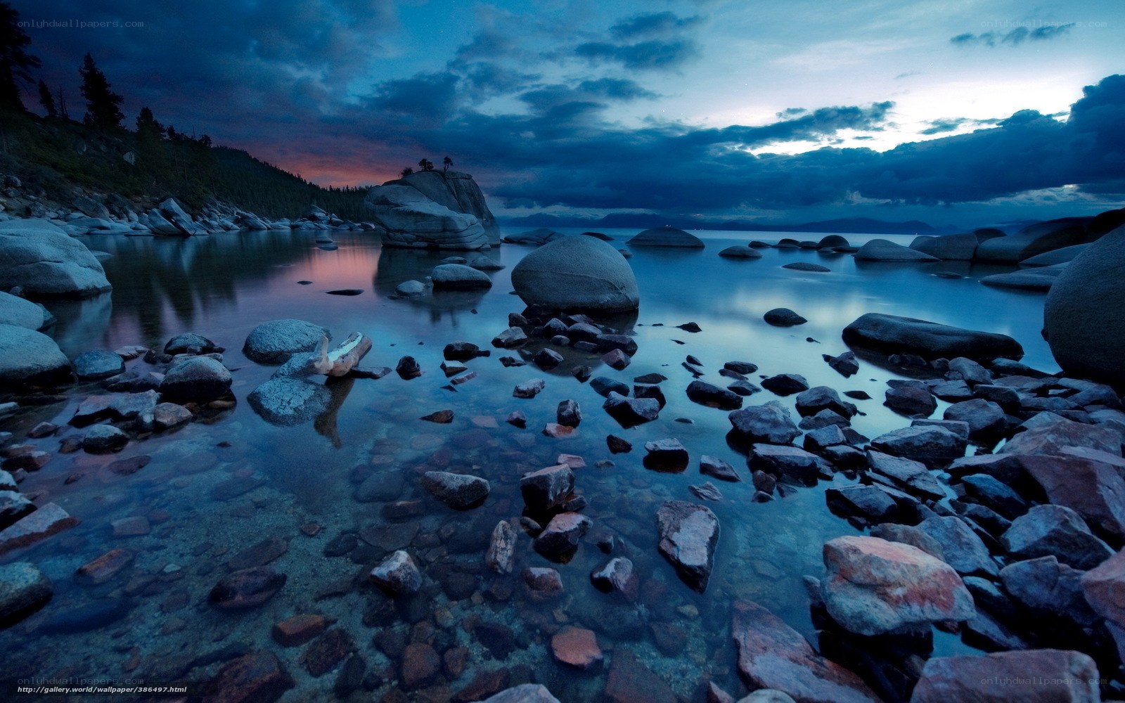 Twilight at Lake Tahoe