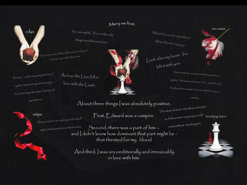 Twilight book cover collage
