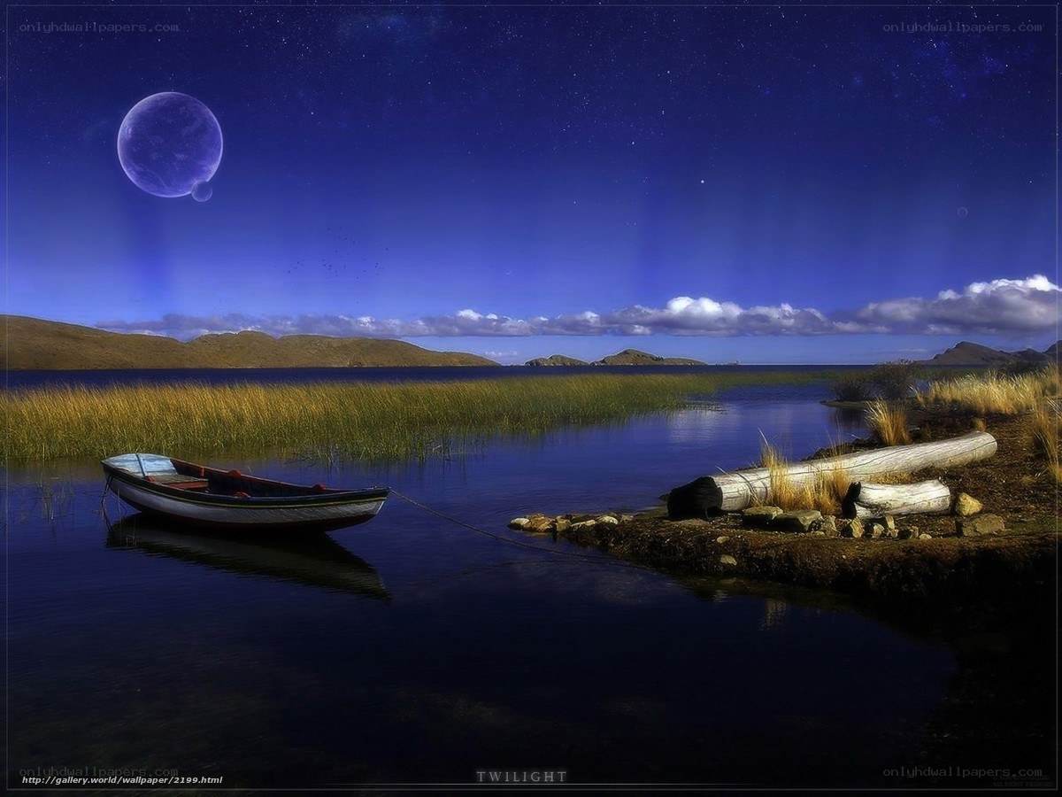 Twilight by the lake