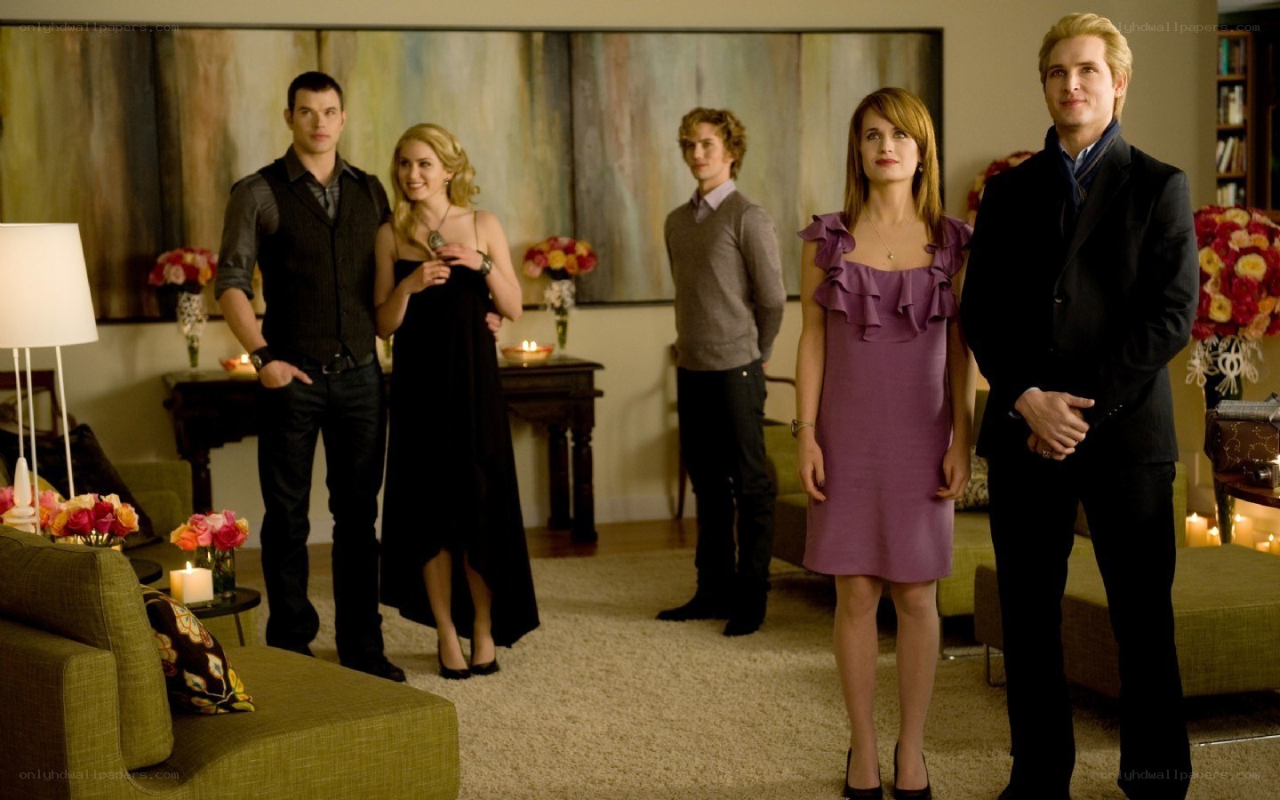 Twilight cast at a party