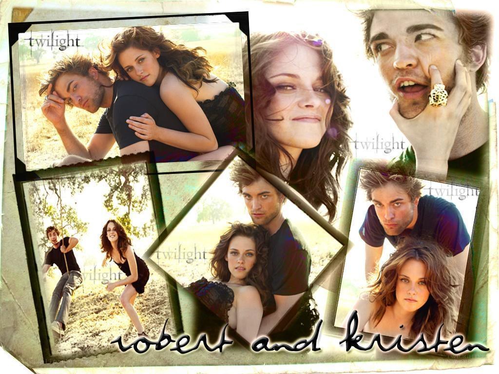 Twilight collage featuring Robert and Kristen