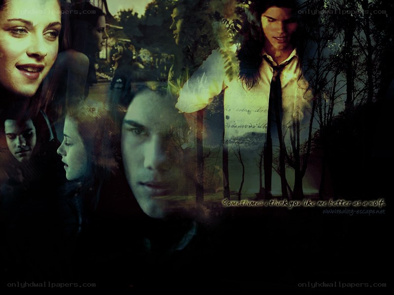 Twilight collage with quote