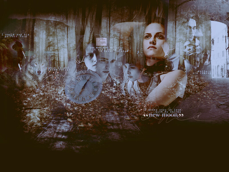 Twilight collage with quotes