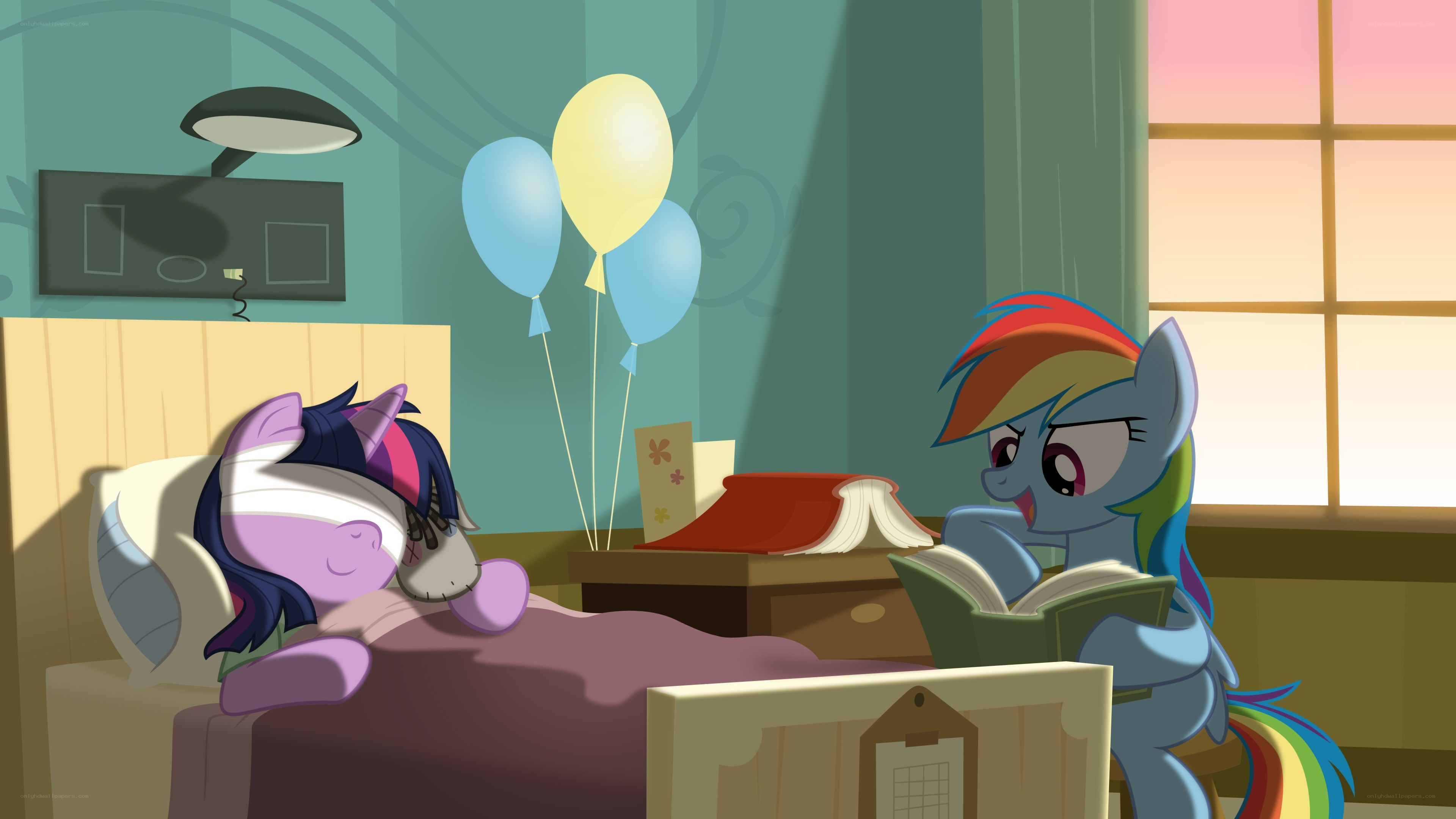 Twilight in hospital bed