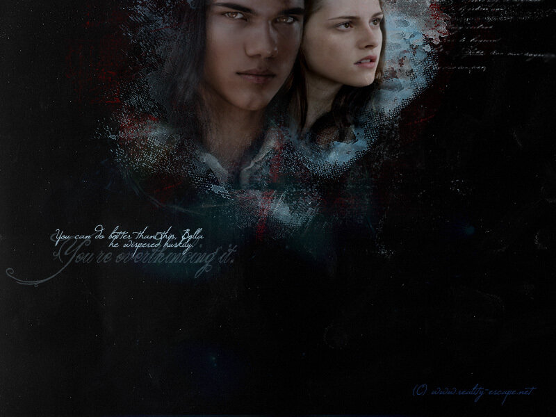 Twilight movie art with quote