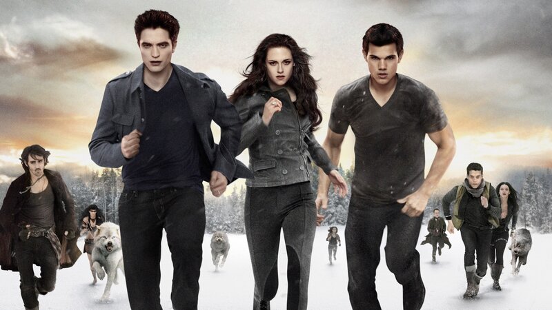 Twilight movie cast in snow
