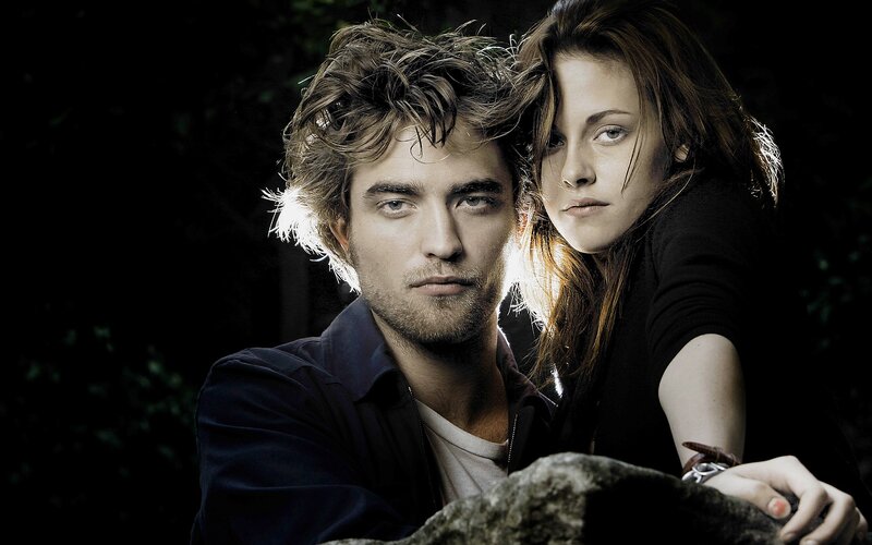 Twilight movie characters in forest