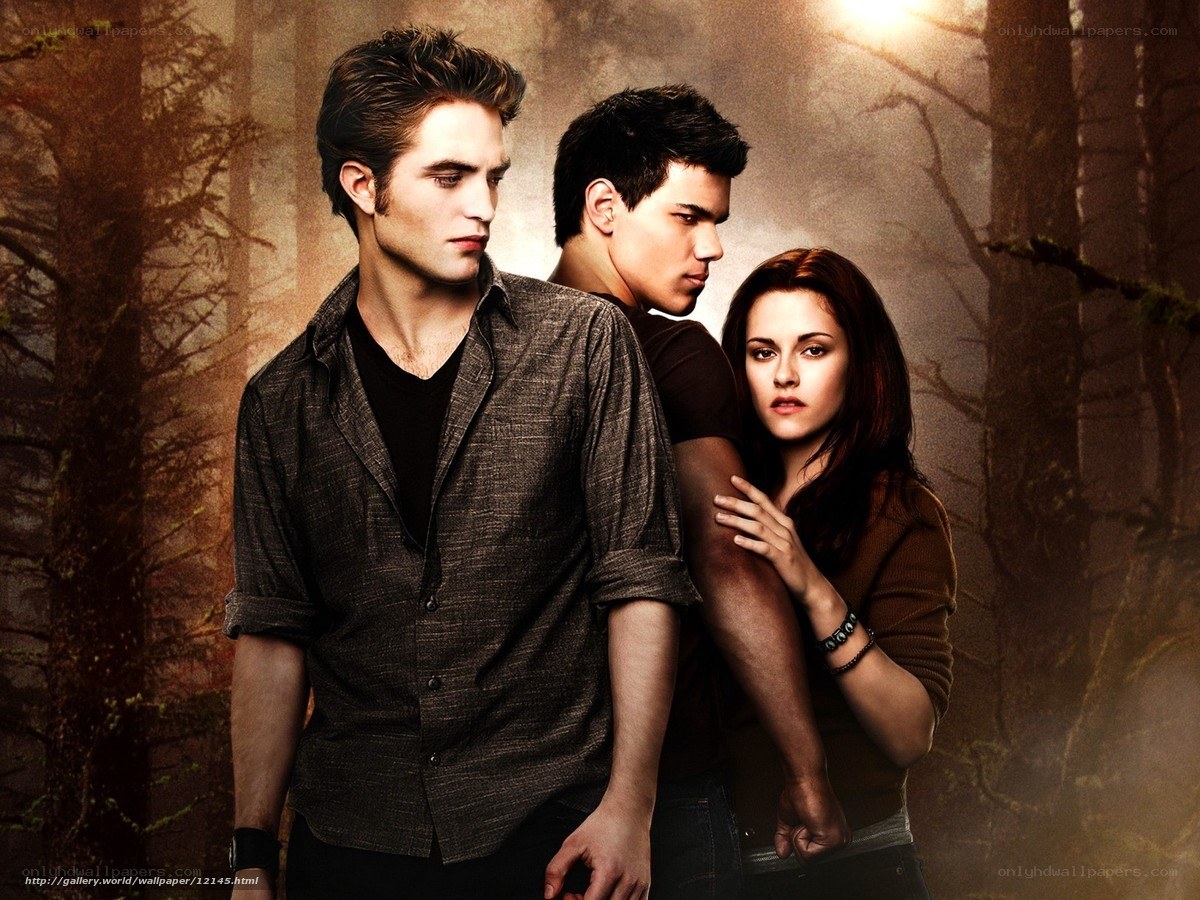 Twilight movie characters in forest
