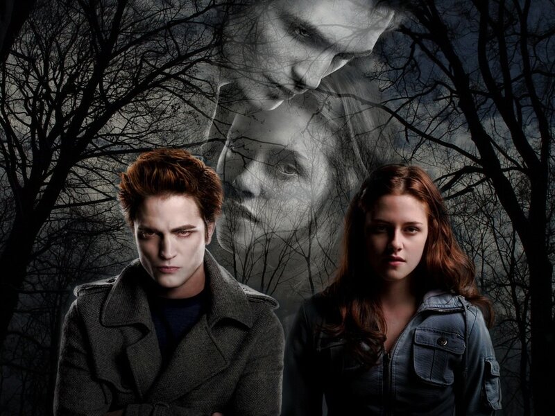 Twilight movie poster featuring Edward and Bella