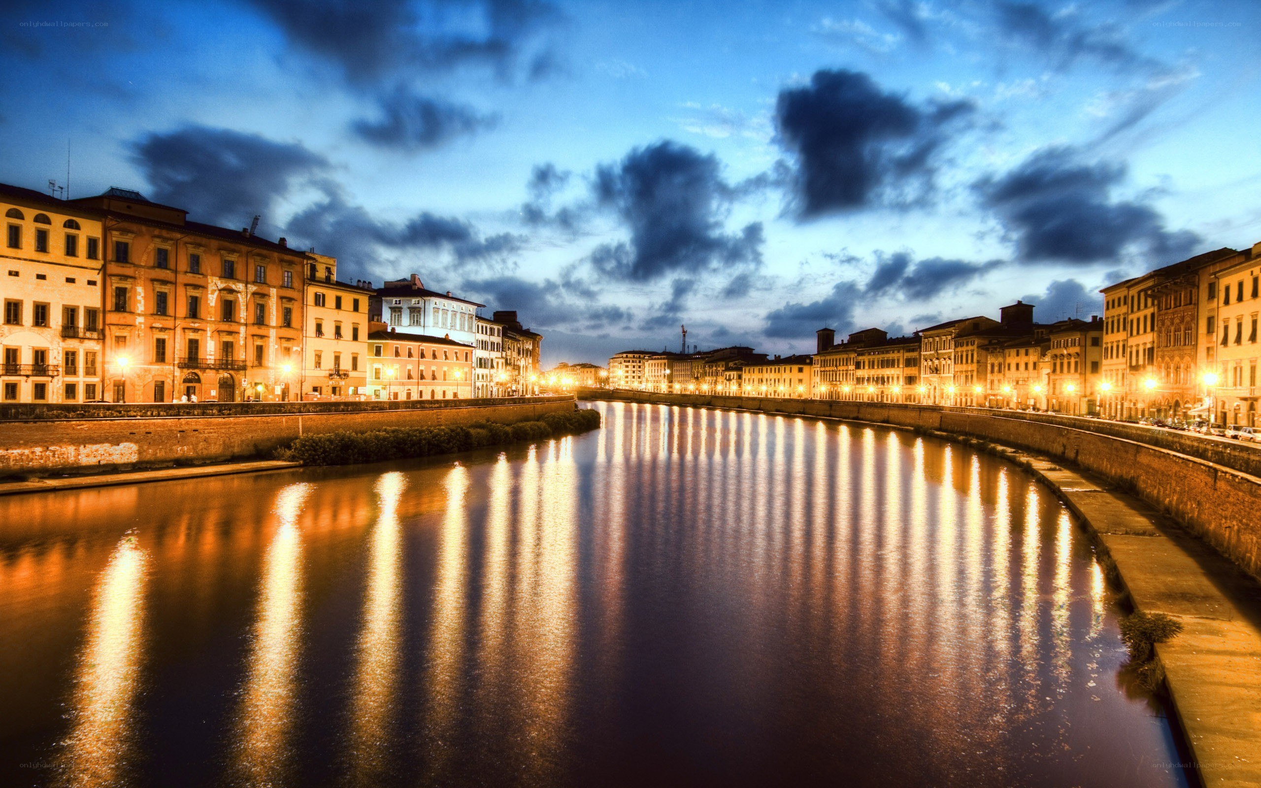 Twilight on the Arno River