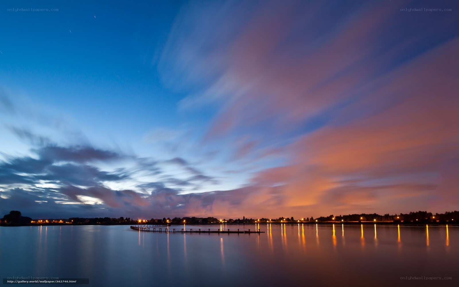Twilight over the lake