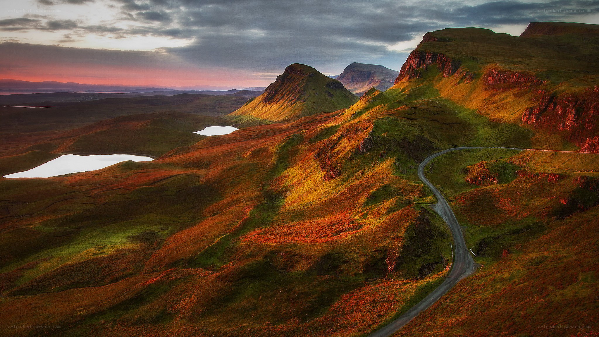 Twilight over the Scottish Highlands
