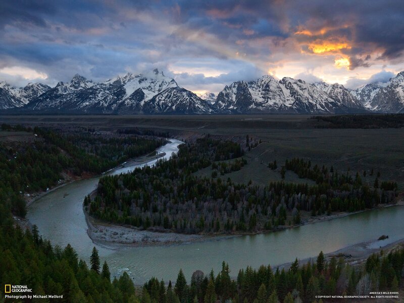 Twilight over the Tetons