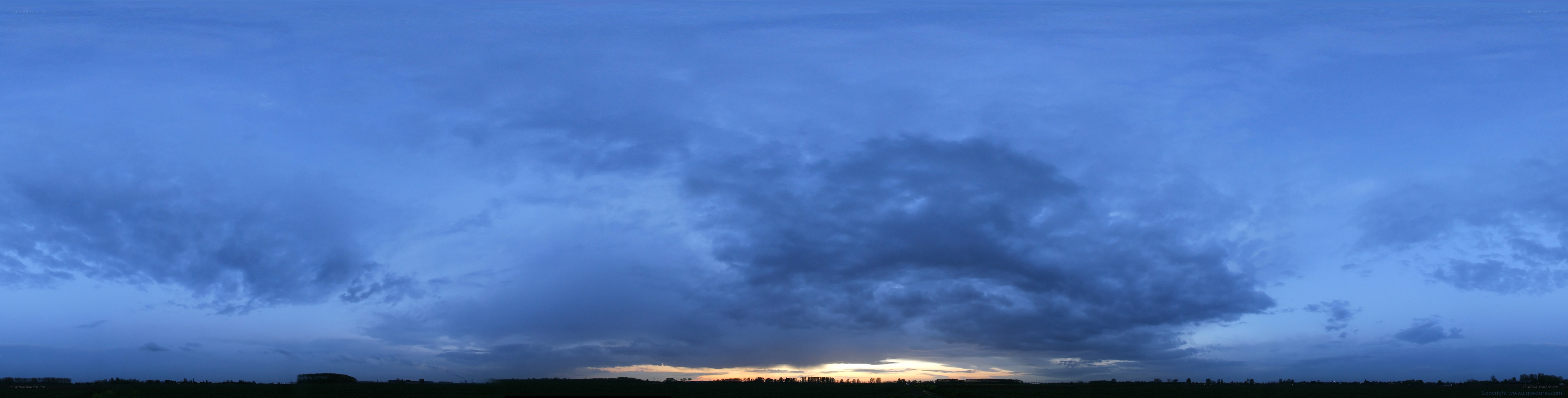 Twilight sky with clouds