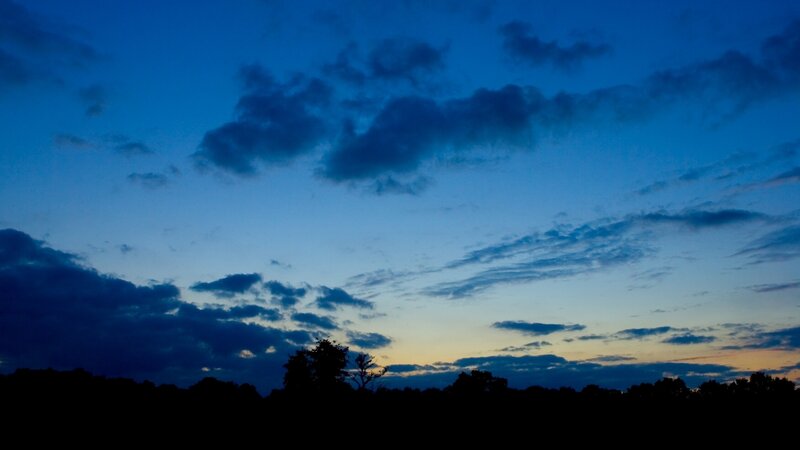 twilight sky with clouds