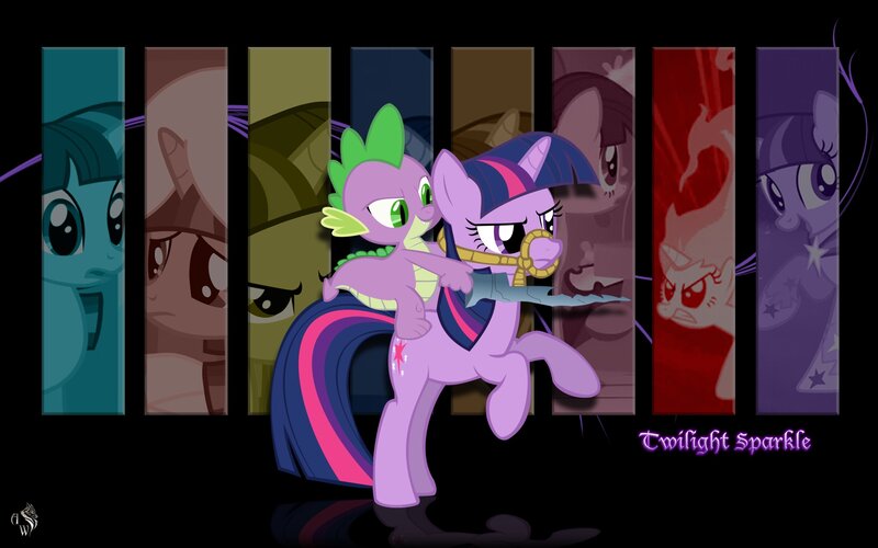 Twilight Sparkle and Spike artwork