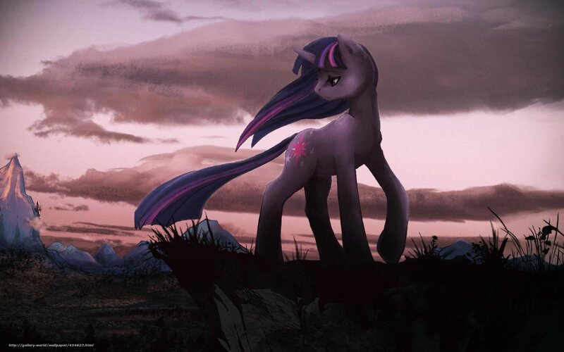 Twilight Sparkle at dusk