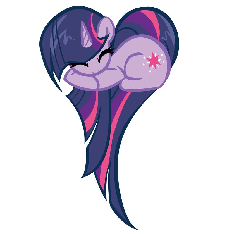 Twilight Sparkle heart shape