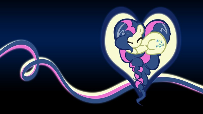 Twilight Sparkle hugging a heart
