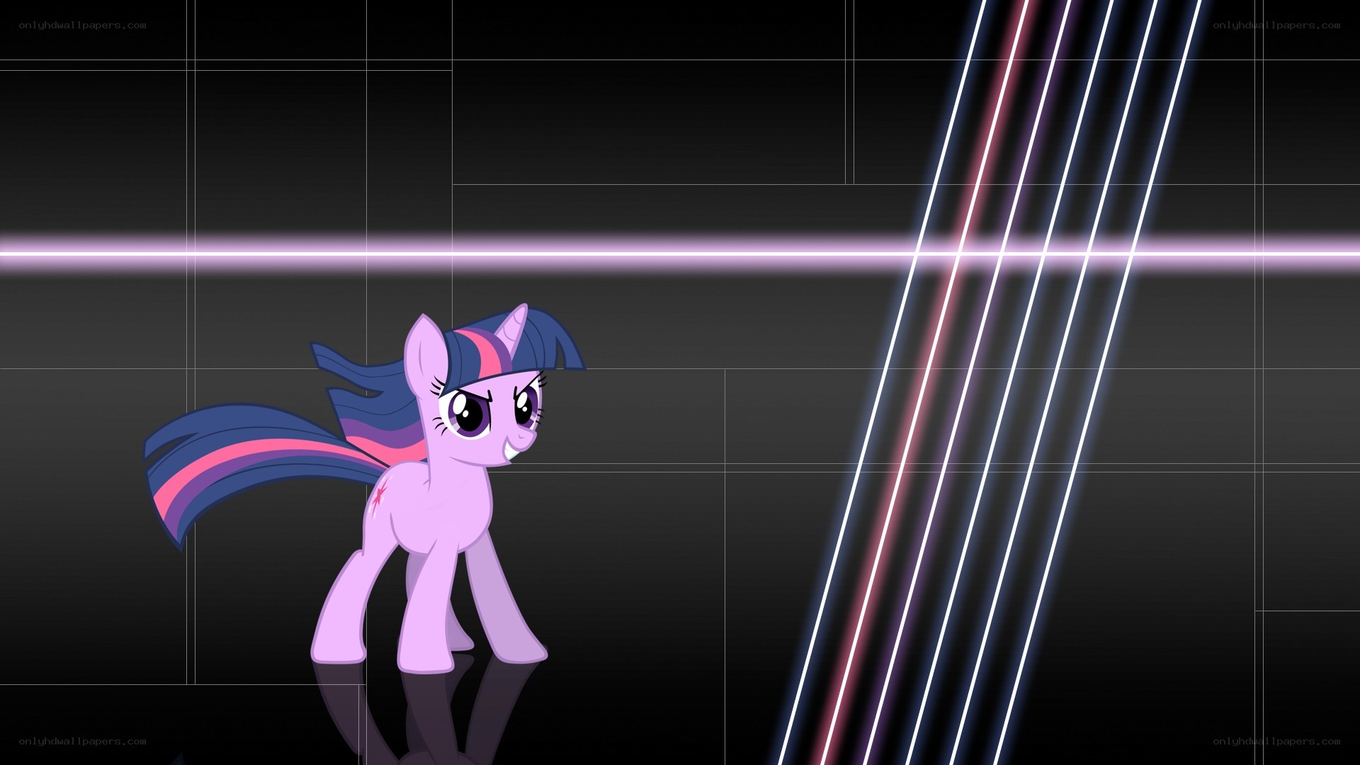 Twilight Sparkle in a digital space
