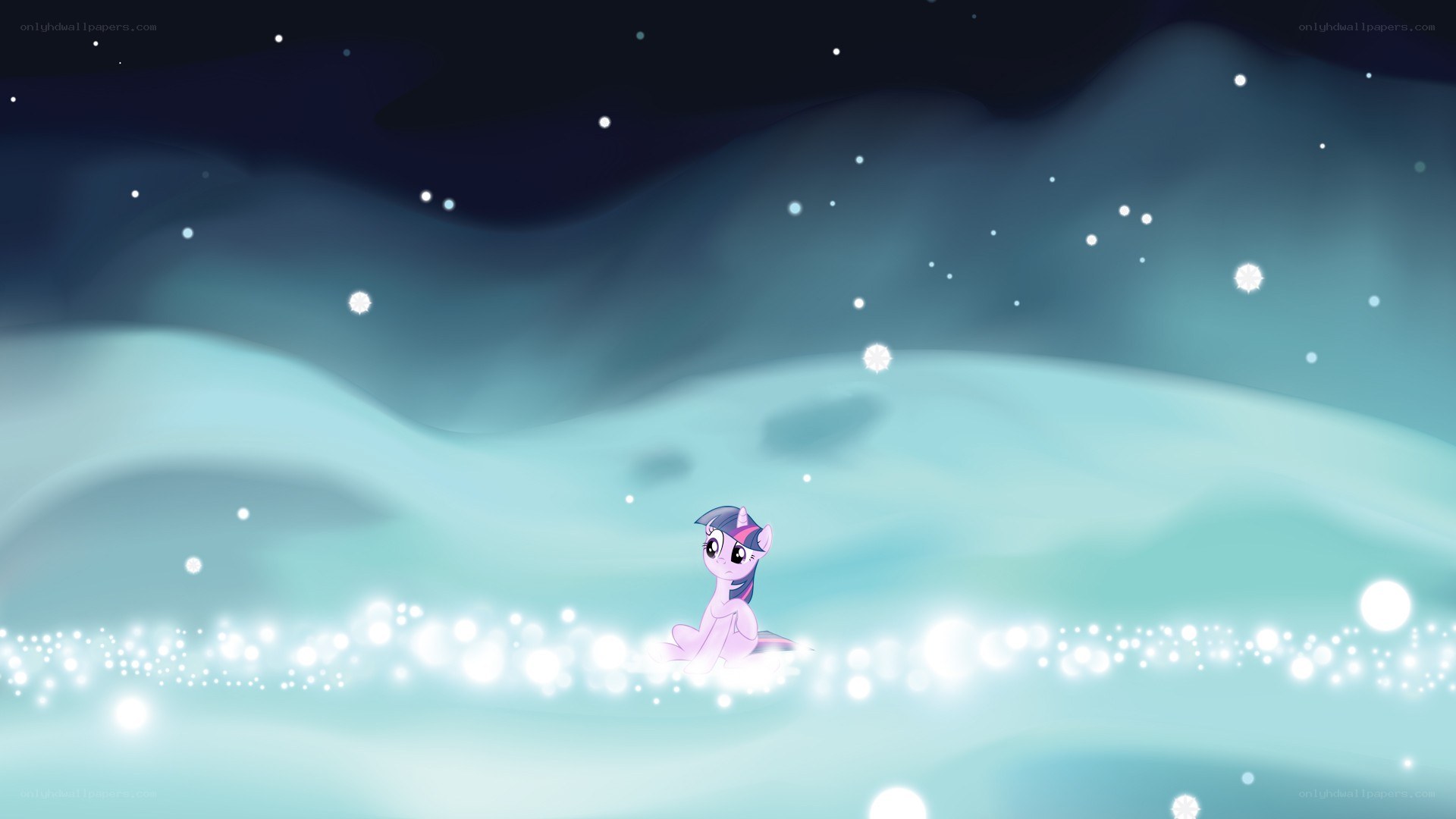 Twilight Sparkle in a starry dream