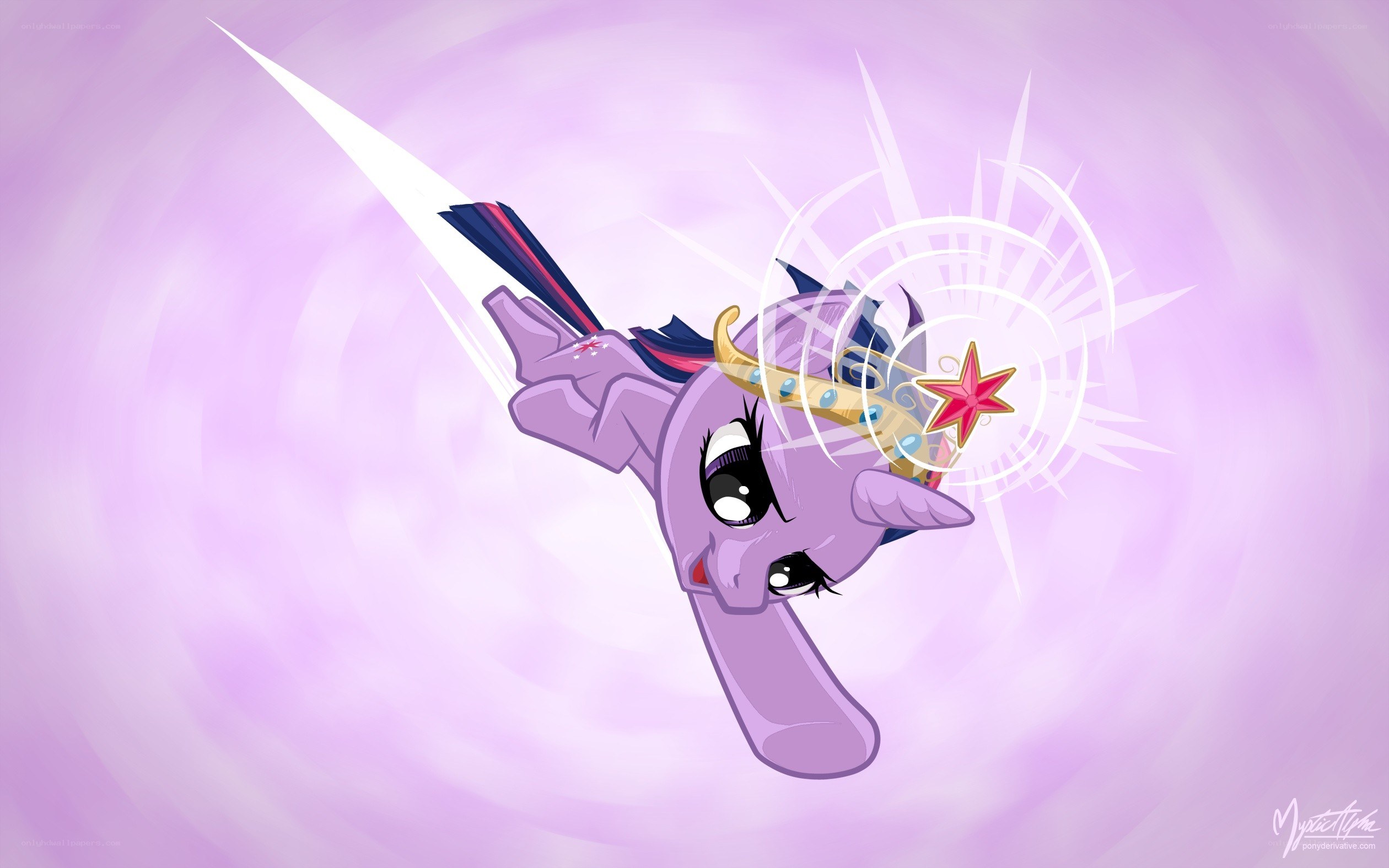 Twilight Sparkle in flight