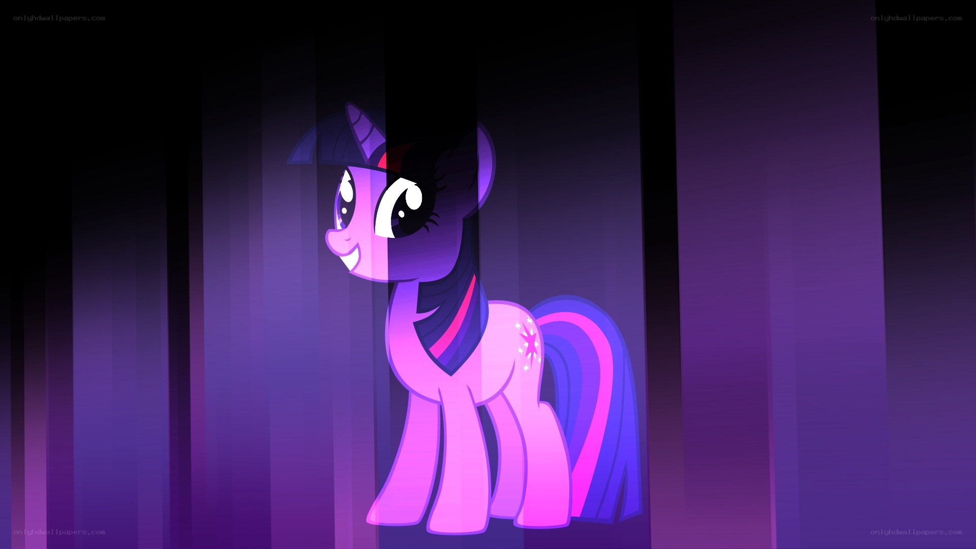 Twilight Sparkle in purple light