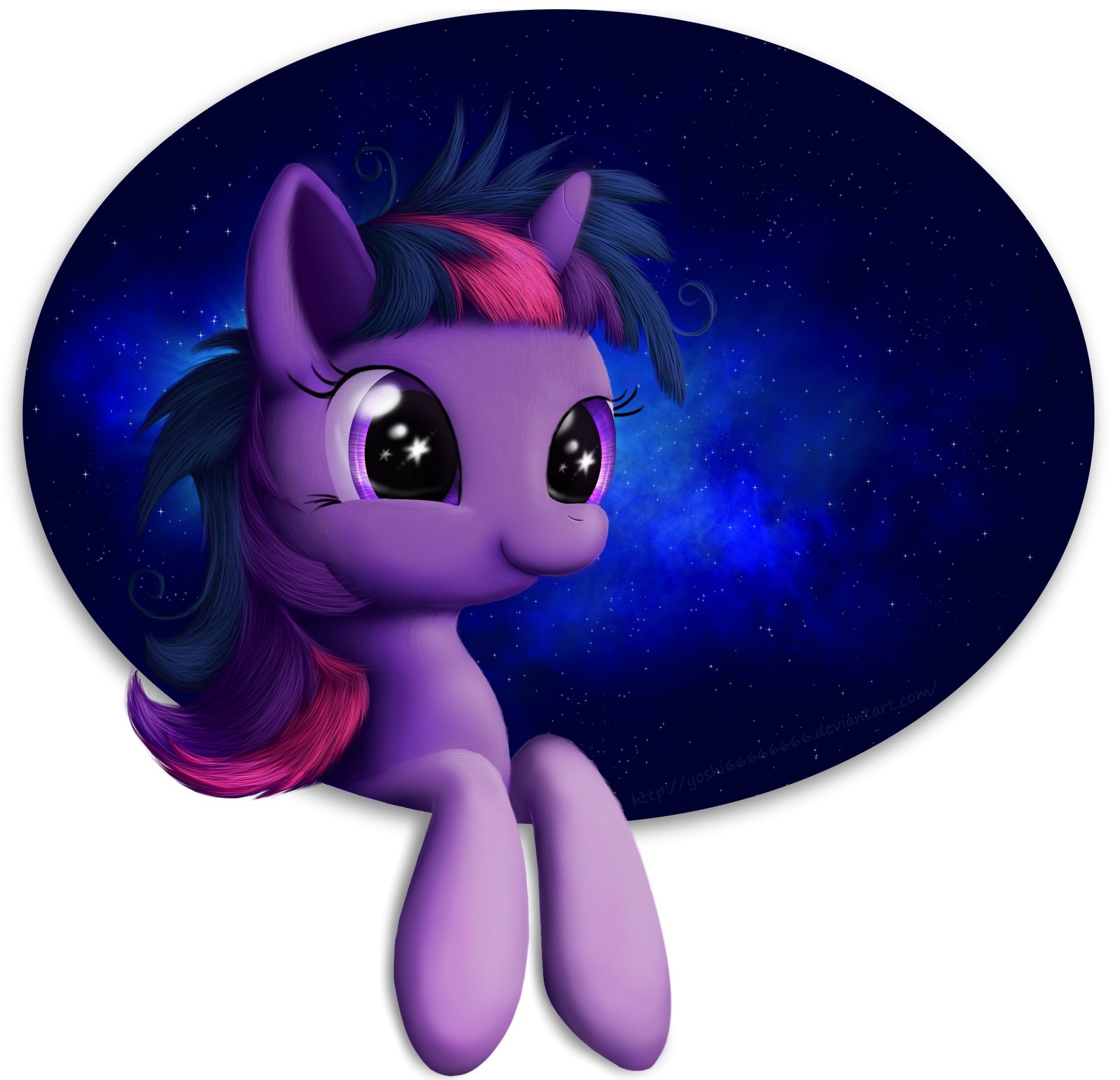 Twilight Sparkle in space