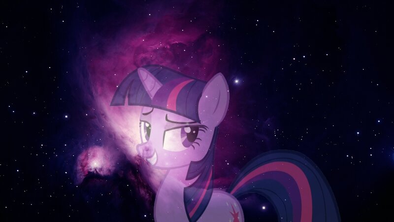 Twilight Sparkle in space