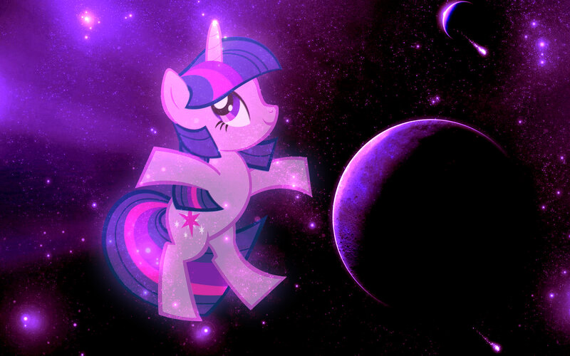Twilight Sparkle in space