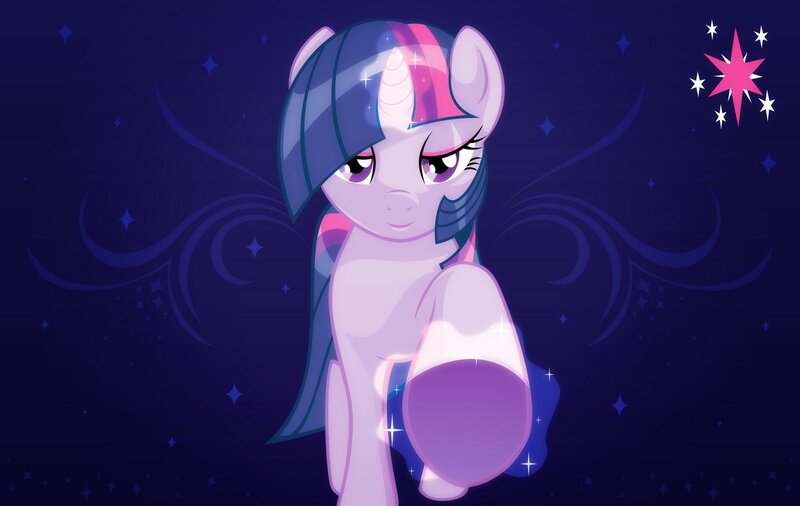 Twilight Sparkle in starry night