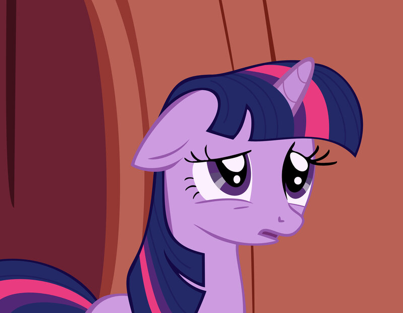 Twilight Sparkle looking sad