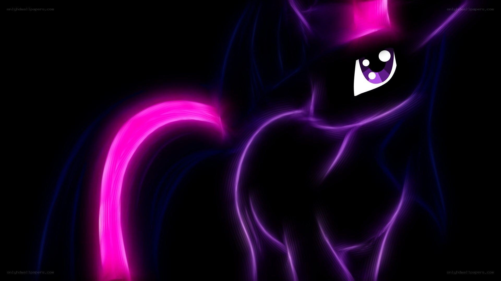 Twilight Sparkle neon art