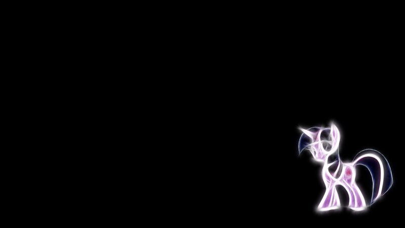 Twilight Sparkle neon outline