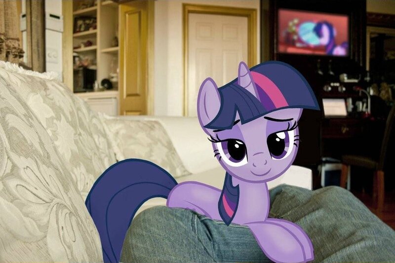 Twilight Sparkle on a couch